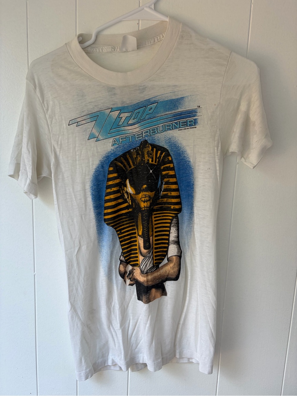 Authentic vintage paper thin ZZ Top tshirt 1980’s